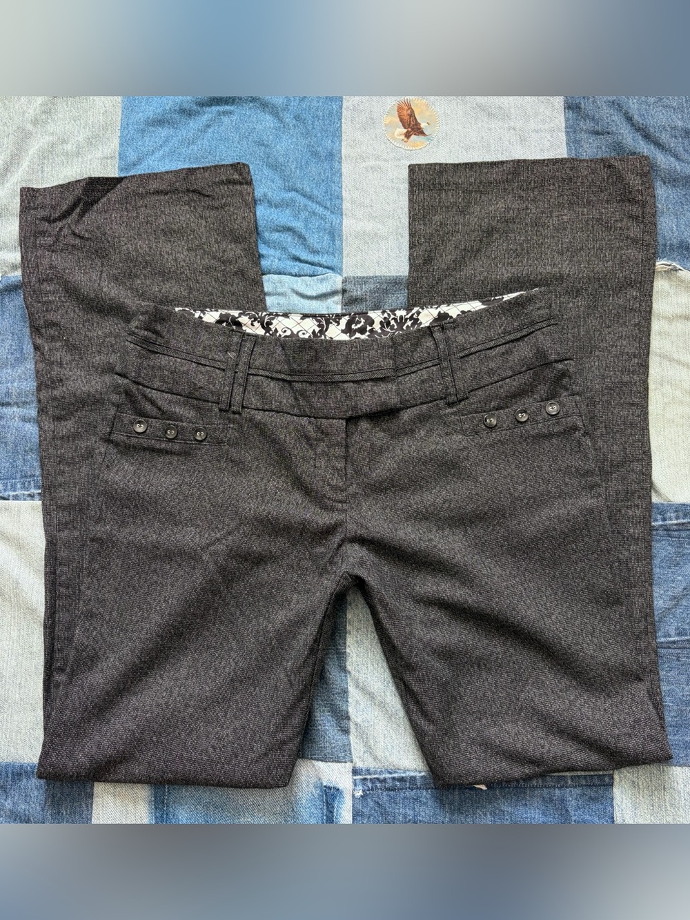 vintage y2k joe b bootcut trouser pants grey office siren size 9